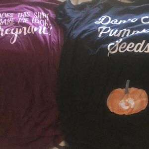 2 cute maternity shirts!